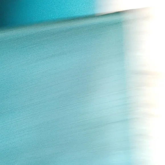 Pretty Teal and Tan Tote Bag - Picture 8 of 10